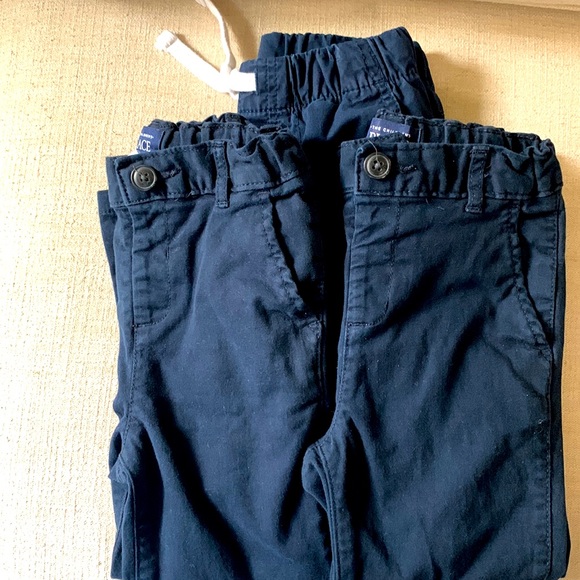 3 pairs of navy blue bottoms. Worn as school uniforms. Like new. - Picture 5 of 5